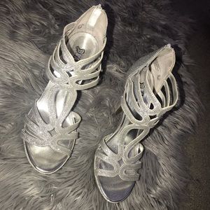 silver heels